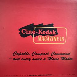 Cine-Kodak Magazine 16 Camera