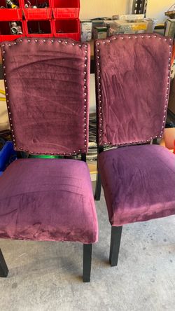Purple chairs