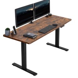 Vivo Dark Brown With Black Stands 60 X 24
