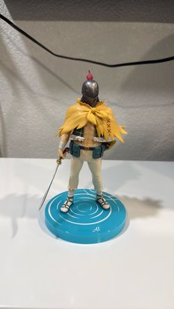 Anime Collectible Figure with Sword and Base