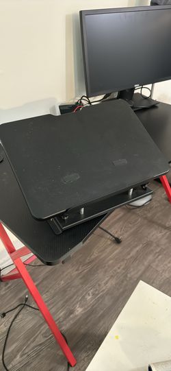 Computer Desk, Monitor And Laptop Station