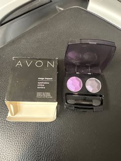 👁️ Avon Mega Impact Eyeshadow Duo – Violet Voltage, New