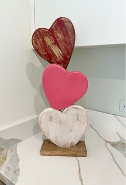 Decorative wood hearts
