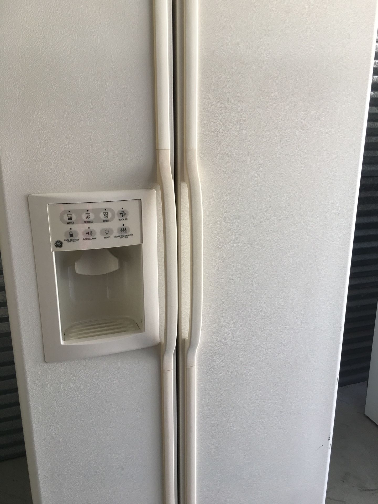 Ge beige refrigerator
