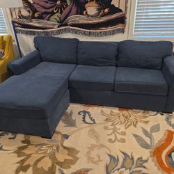 Living Spaces Couch and Ottoman