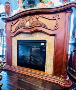 AICO By Michael Amini CORTINA Fireplace