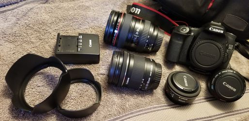 Canon lenses and bag