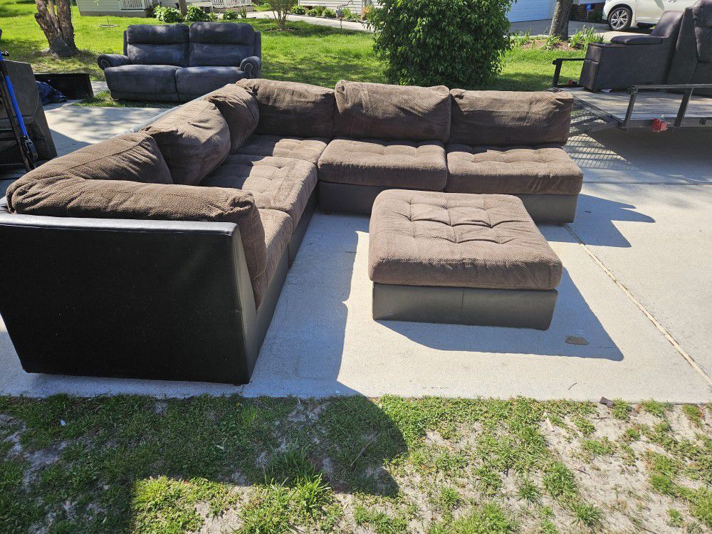 Hybrid Sectional with ottoman