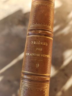 1857 Hebrew  and french pray book