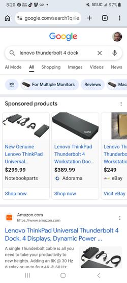 Lenovo Thunderbolt gen 4 Docking Station