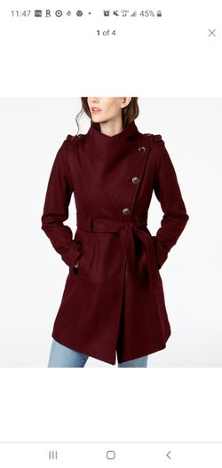 Guess burgundy coat size S