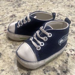 Seahawks Soft Baby Shoes