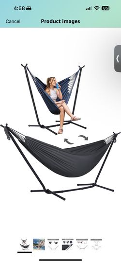 2-in-1 hammock and hammock chair