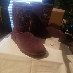 UGG Classic Short Boots w/ Swarovski Crystals 