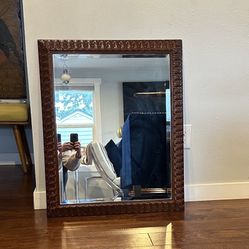 Antique Ornate Framed Mirror 