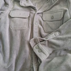 Men's Grey Button Jacket