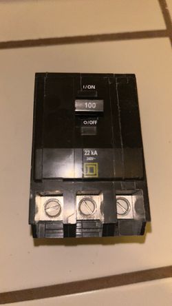100 amp Square D breaker