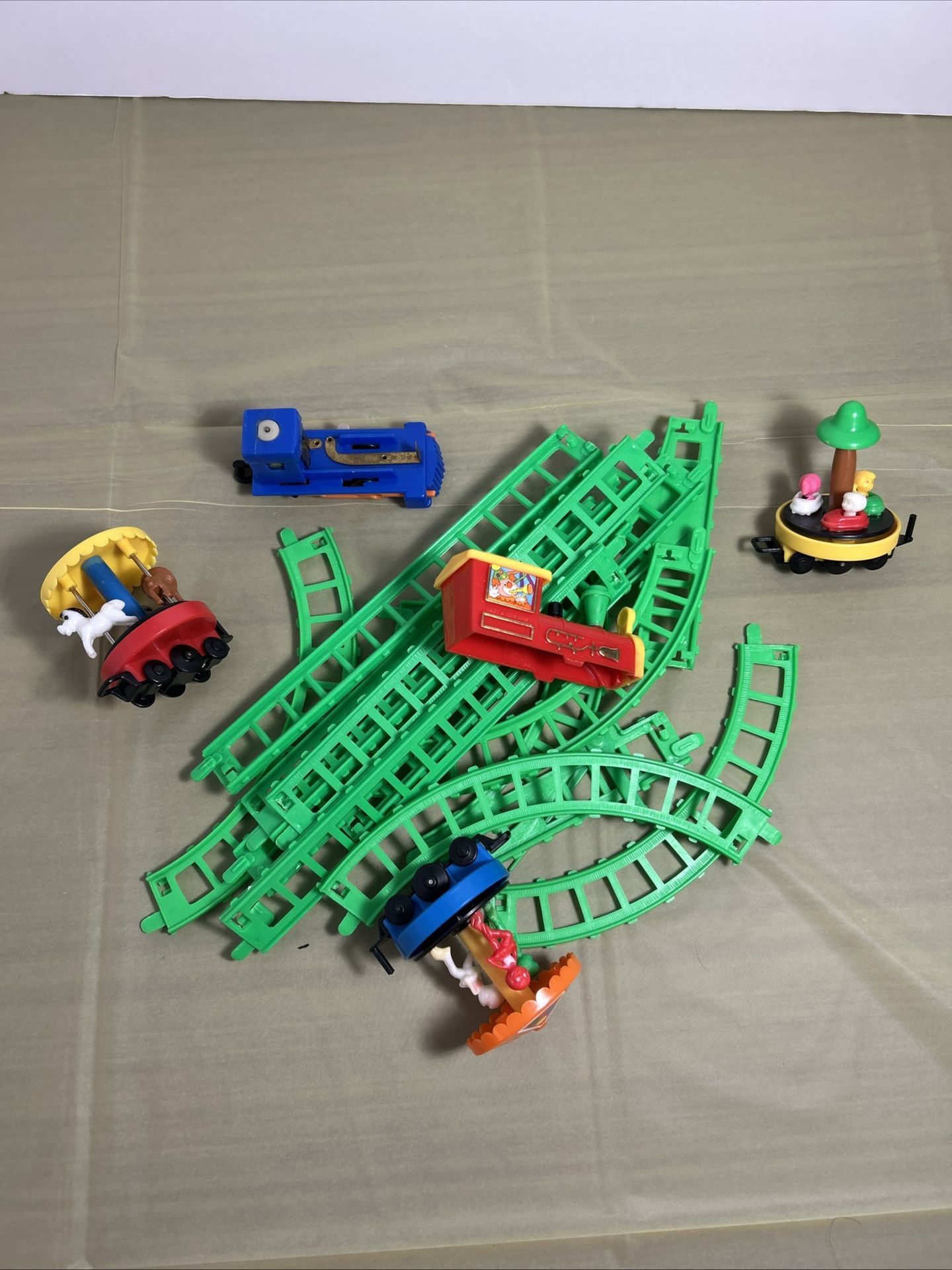 Vintage Circus Train Set Parts