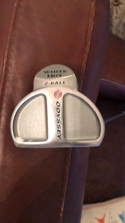 Lefthanded Odyssey White Hot 2-Ball Putter 35” New Grip 