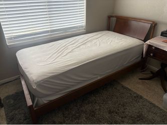Mid Century Oak Twin Bed frame