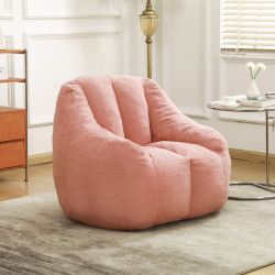 Homy Casa Biscayne Bean Bag Chair with Filler Cozy Memory Foam Sofa for Living Room, Bedroom, Dorm, Apartment, Office Open Box