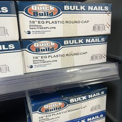 7/8” Plastic Cap Nails