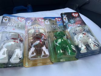 Ty bear errors , colección de set de 4 con error