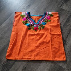 Women's Mexican Traditional Top Sz M