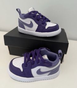 Brand new Nike Air Jordan 1 Low ALT (TD) Shoes Toddler Kid’s SZ 5C Sky Purple
