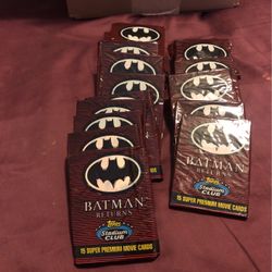 18 Packs Of Batman Returns Topps Stadium Club 