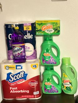 Gain laundry + paper product bundle
