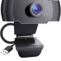 Webcam with Microphone, 1080P HD USB Webcam, 110° Widescreen Streaming Webcam, Plug and Play USB Webcam for PC Video Recording,Calling,Online Classes 