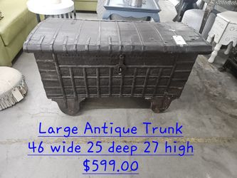 Trunk antique We are located at 2811 East Bell road. Another Time Around Furniture.