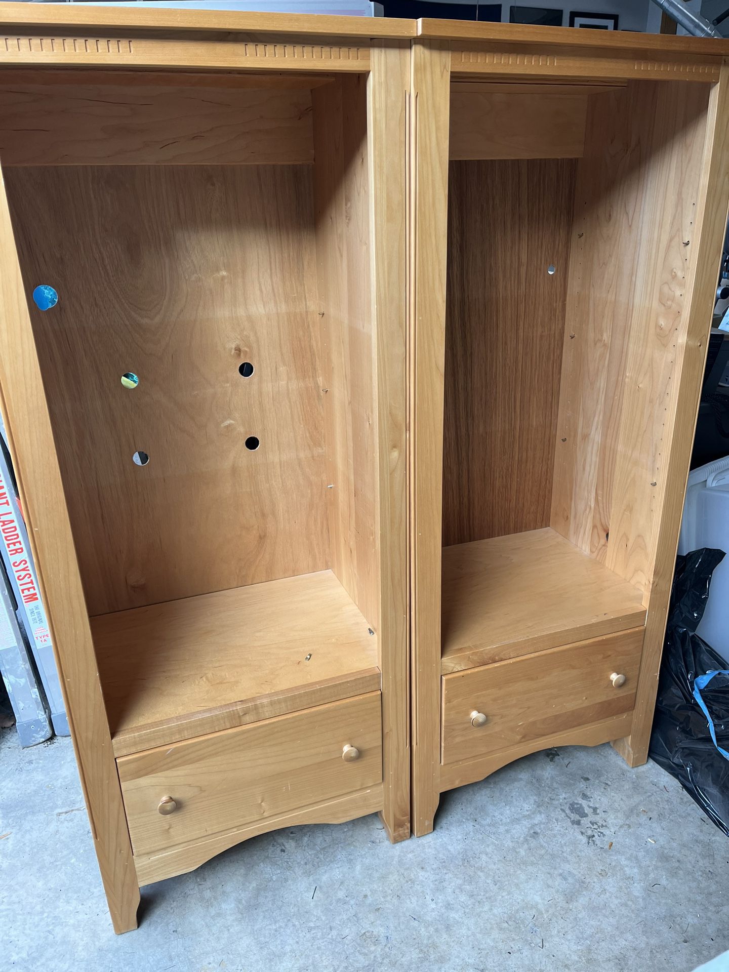 Solid Maple Wood Shelf Units