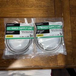 1/4” x 1/4” x 5’ Ice Maker Supply Lines