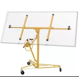 11 ft. Drywall Panel Hoist Jack Caster Construction Lockable Tool