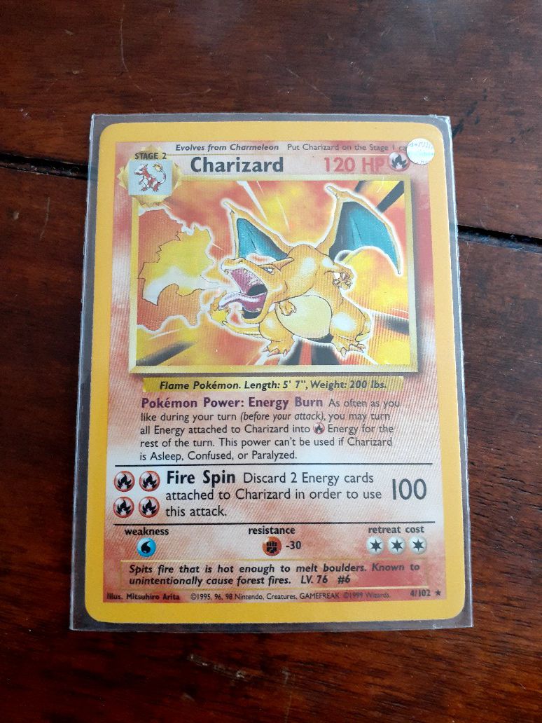 New in mint condition pokemon card hologram collection charizard