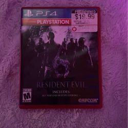 Resident Evil 6 Ps4 