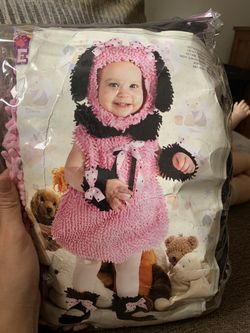 1-2 year pink poodle costume