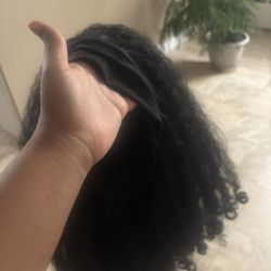 Curly Afro Kinky Head Band Wig 