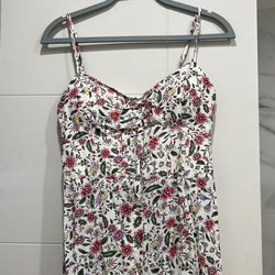 Ivory Flowered Dress