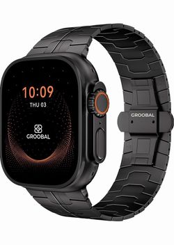 Groobal Smartwatch with Metal Link Band
