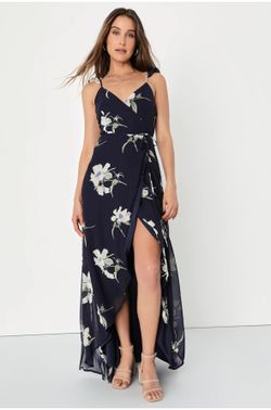 Lulu’s All Mine High Low Wrap Dress