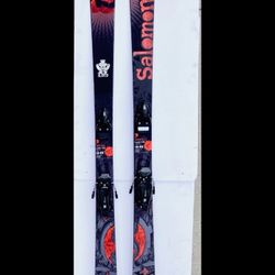 Salomon Lord Rocker Shape All Mountain Skis 169cm w Rossignol 100 Ski Bindings