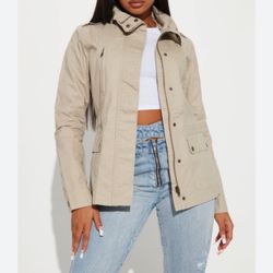 Combat Khaki Jacket, Size Small