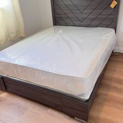 Cama Queen Size Nueva En Su Caja Incluye Colchones 
