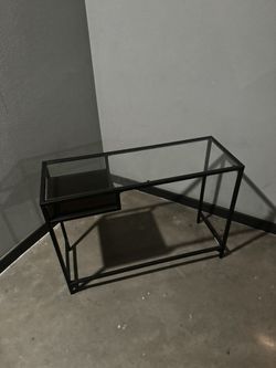 Thin Glass Console Table