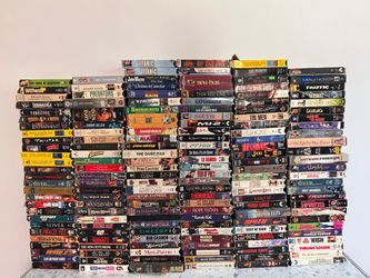 Large Lot of VHS Tapes – 150+ Movies