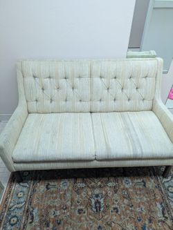 Mid Century Hardwood Couch / Sofa