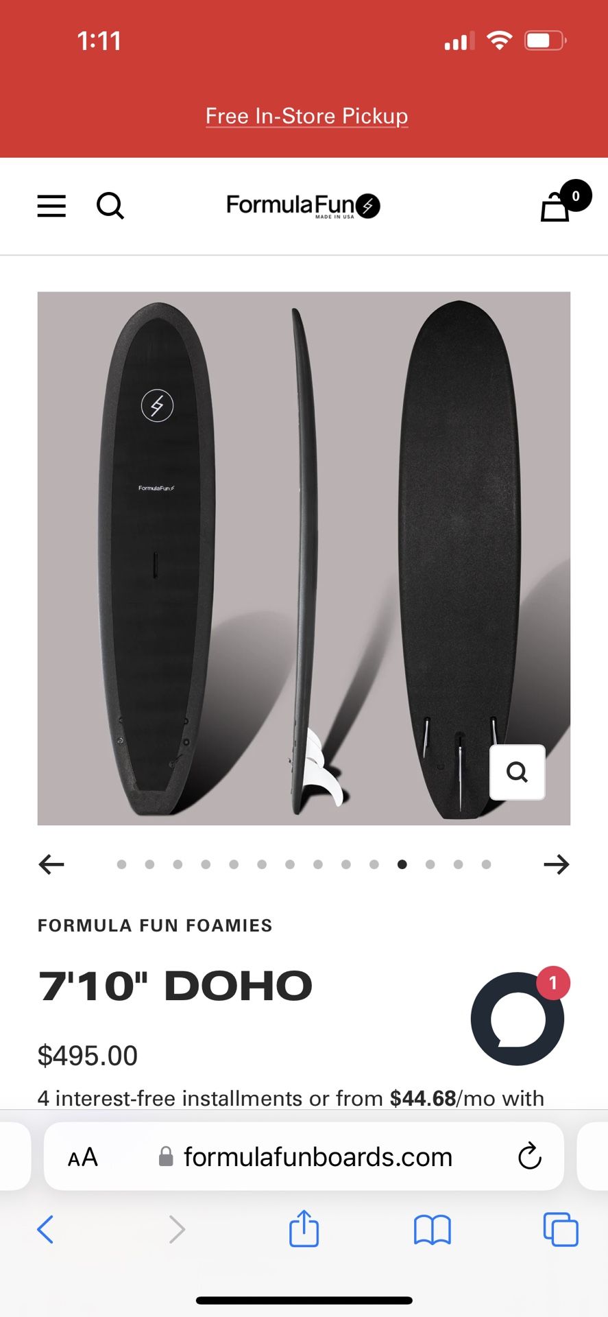 Formula Fun DOHO 7’10” Foamies
